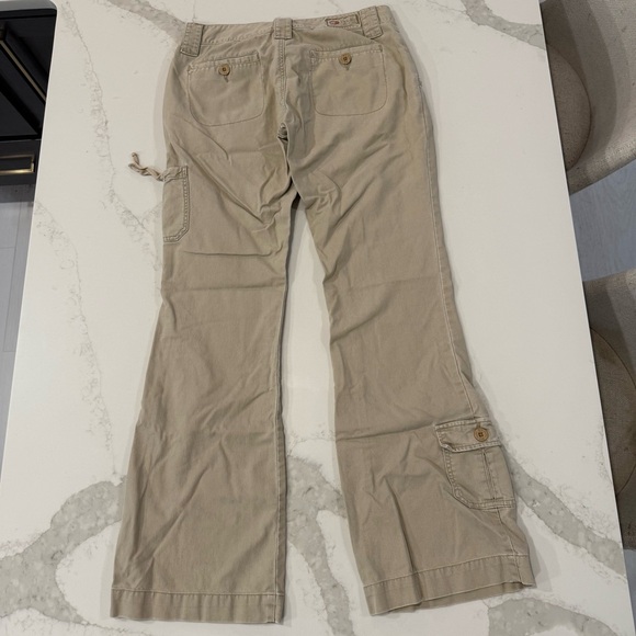 Vintage Y2K BKE Low Rise Khaki Cargo Bootcut Pants Womens Size 32 Beige Utility - Picture 6 of 9